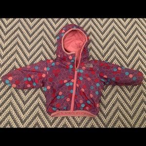 The North Face Baby Girl reversible coat 6-12 months